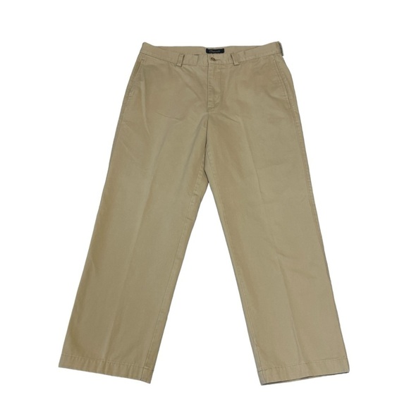 Men’s Roundtree + Yorke Casuals Chino Pant. Tan Size 34 x 27 #1049 - Picture 1 of 6